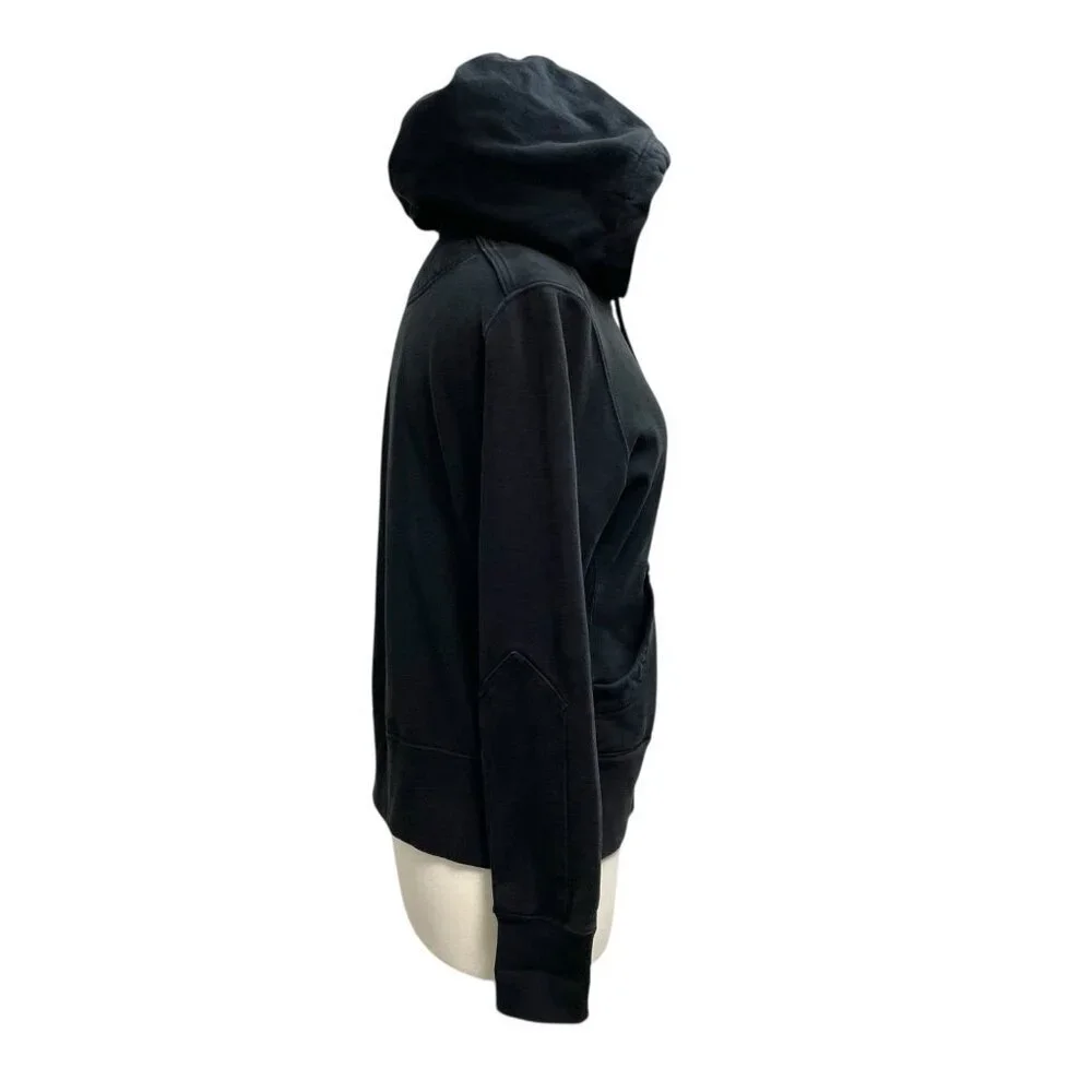 American Giant Heavyweight Full Zip Utility Hoodie Sweatshirt Black Women Medium - Picture 4 of 8